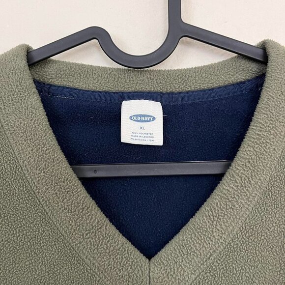 muted green y2k fleece sweater indie skate grunge - Picture 8 of 8